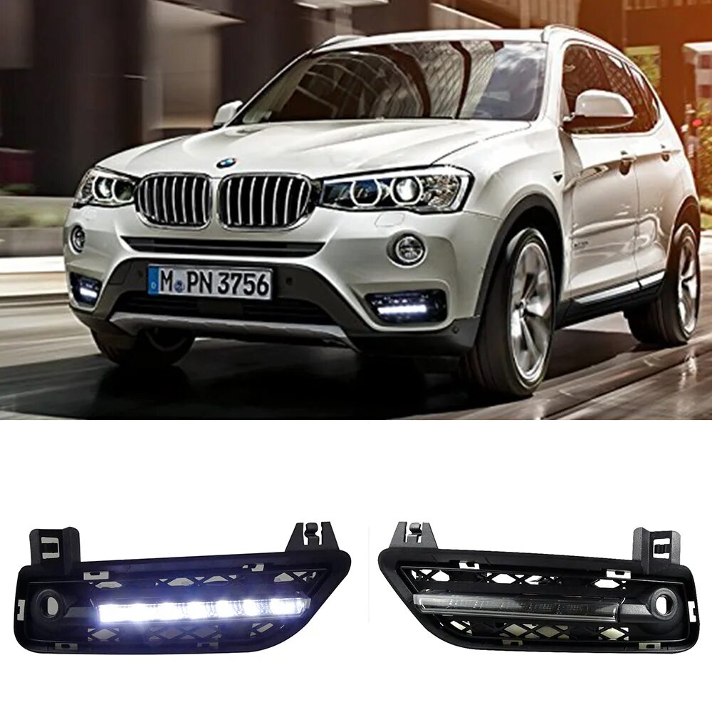 Бмв х3 фонарь. BMW x3 f25 led фары. ДХО BMW f15. Дневные ходовые огни BMW x3 f25. Ходовые огни БМВ ф25 х3.