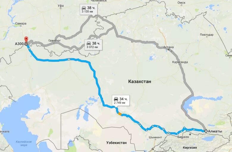 Сколько ехать до казахстана до границе