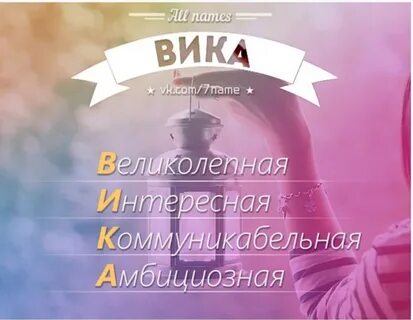 Какое у вики имя