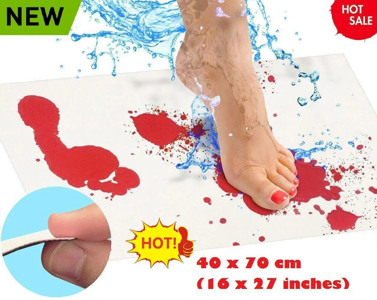 коврик для ванны меняющий цвет. кровавый коврик для ванны. кровавый коврик меняющий цвет в ванную. коврик для ванны. кровавый коврик для ванной.