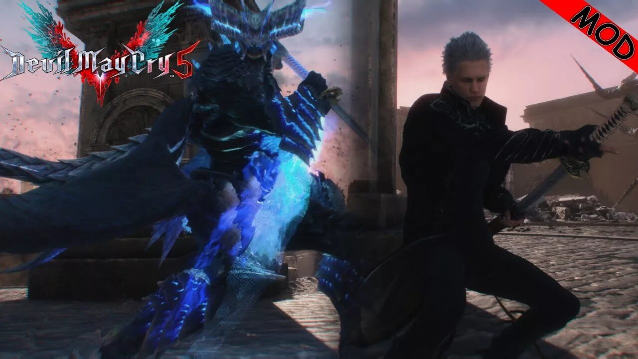 Dmc трейнер. Вергилий Уризен. Vergil sin Devil Trigger. Vergil Summoned Swords. Vergil DMC 5 HUD.