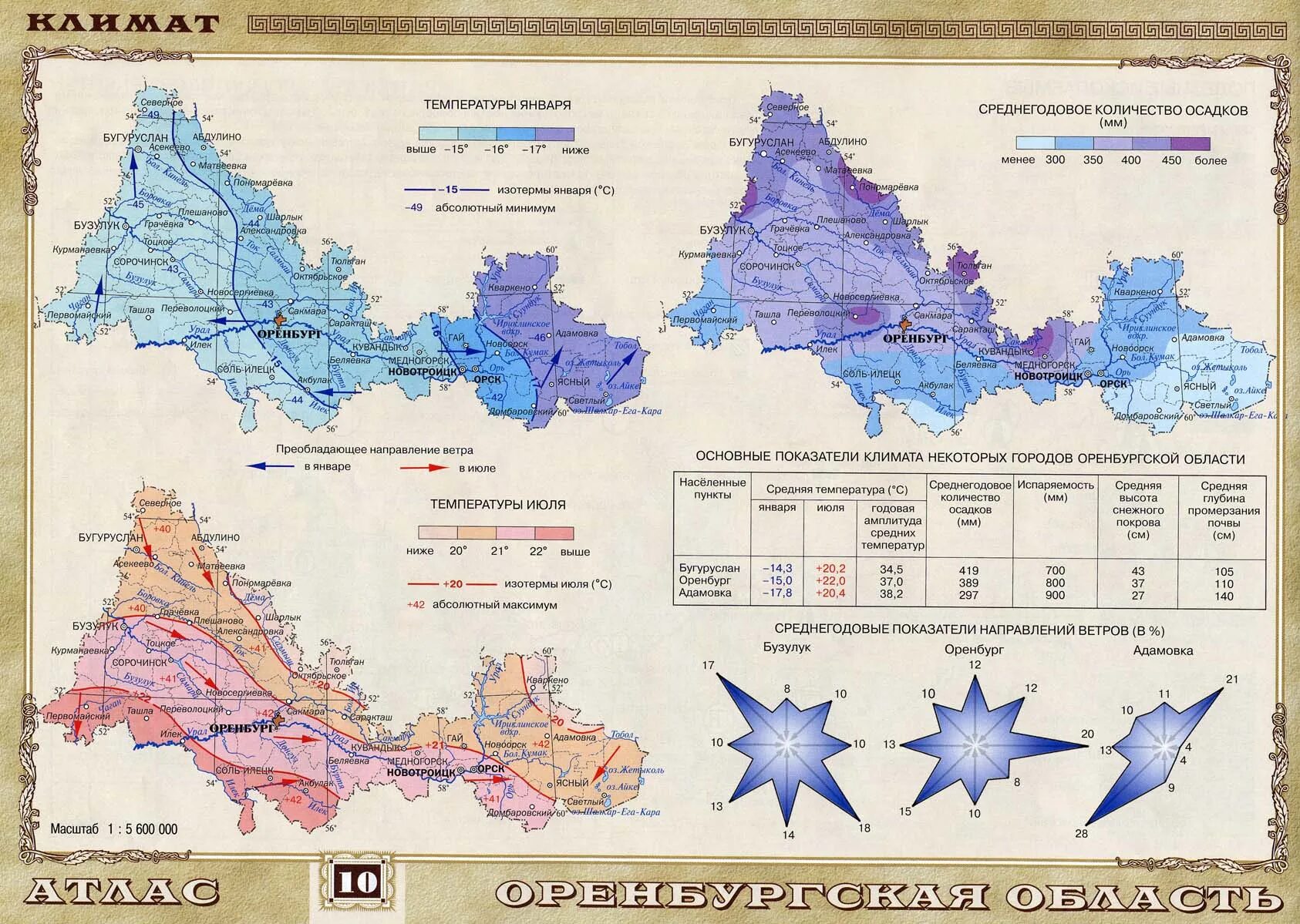 Оренбургская область разница. Климатическая карта Оренбургской области атлас. Климат Оренбургской области карта. Контурная карта Оренбургской области климат. Климатическая карта Оренбуржья.