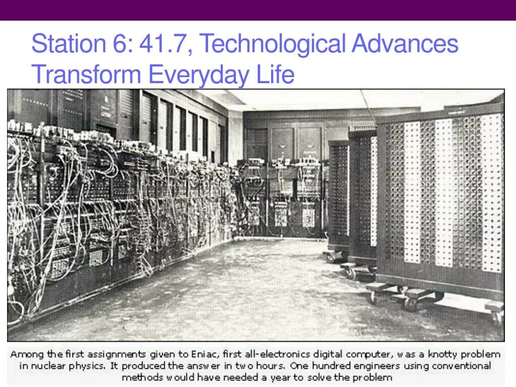 The first computer appeared