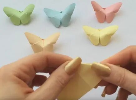 Бабочки из бумаги без клея