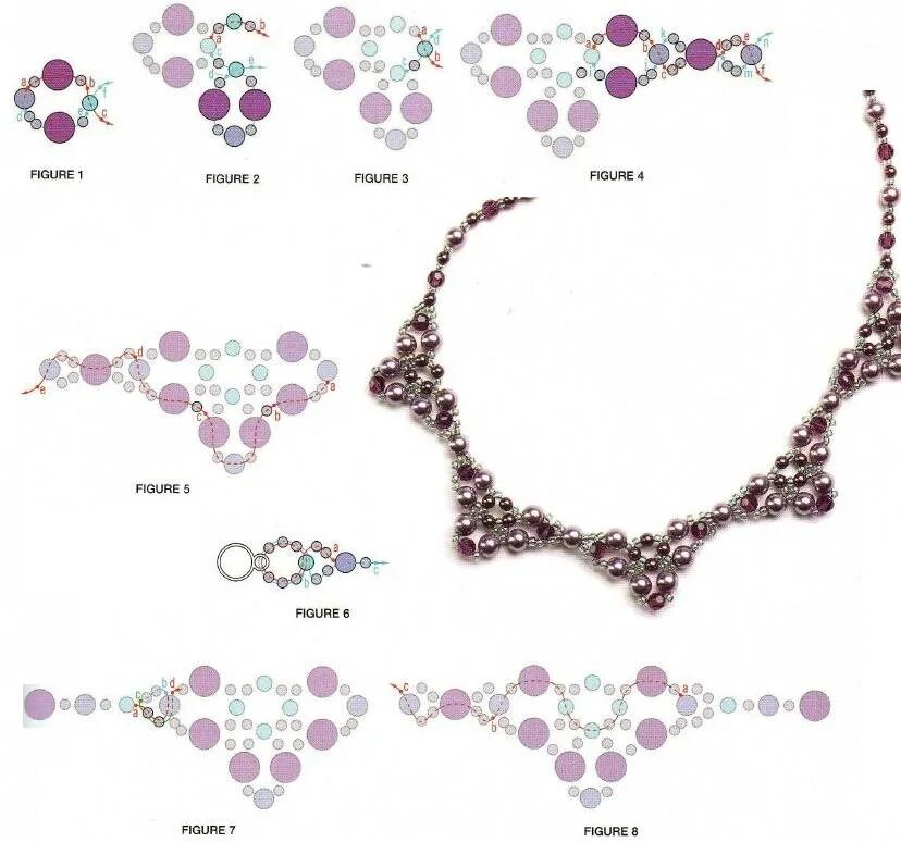 Схема бусинок. Схемы плетения колье из бисера и бусин. Колье из биконусов и бисера схемы. Колье из бисера и стекляруса схемы. Колье из бусин и бисера своими руками схемы плетения.