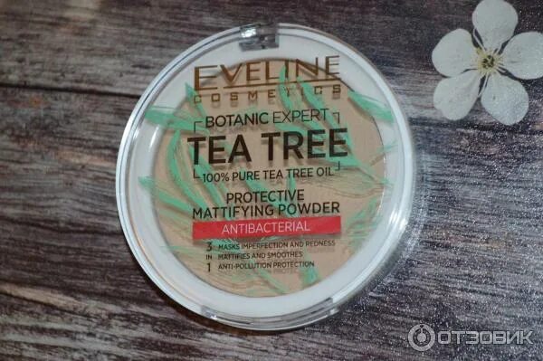 Eveline botanic expert пудра. Пудра эвелин tea tree. Eveline tea tree пудра оттенки. Чайное дерево порошок для ароматизации. Эвелин пудра антибактериальная.