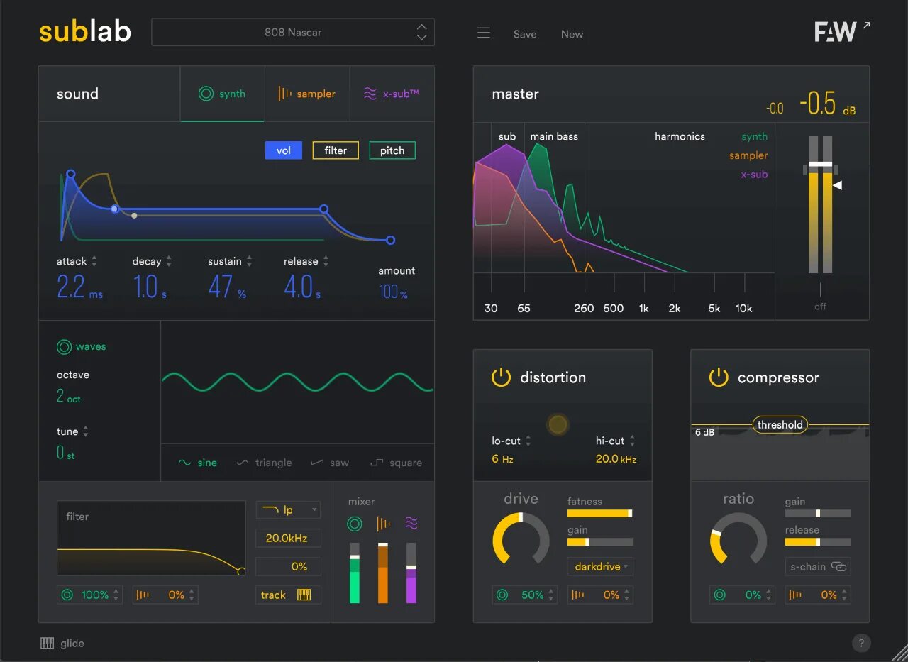 Future Audio Workshop Sublab VST. Sub Lab VST. Sublab plugin. FAW - Sublab v1.1.8.