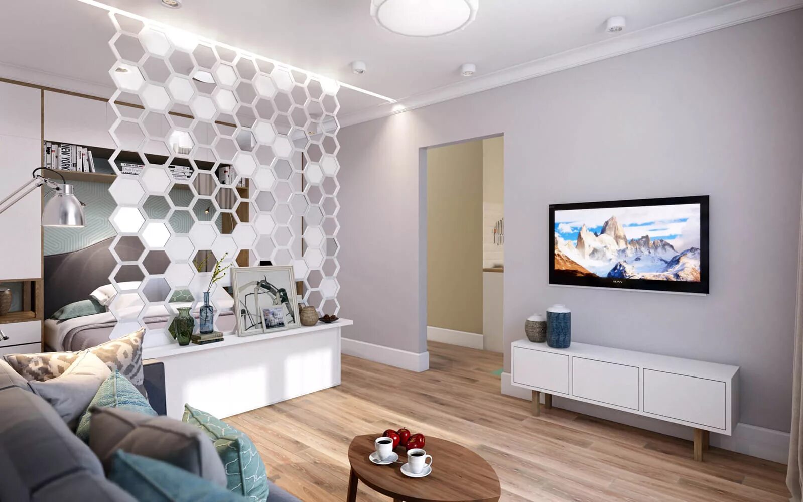 М. Зонирование гостинная 30кв. Ремонт однокомнатной квартиры кв м. Декор однокомнатной квартиры. Дизайнерские квартиры.