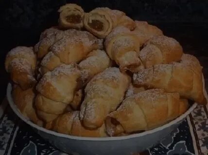 Рогалики на дрожжах с молоком