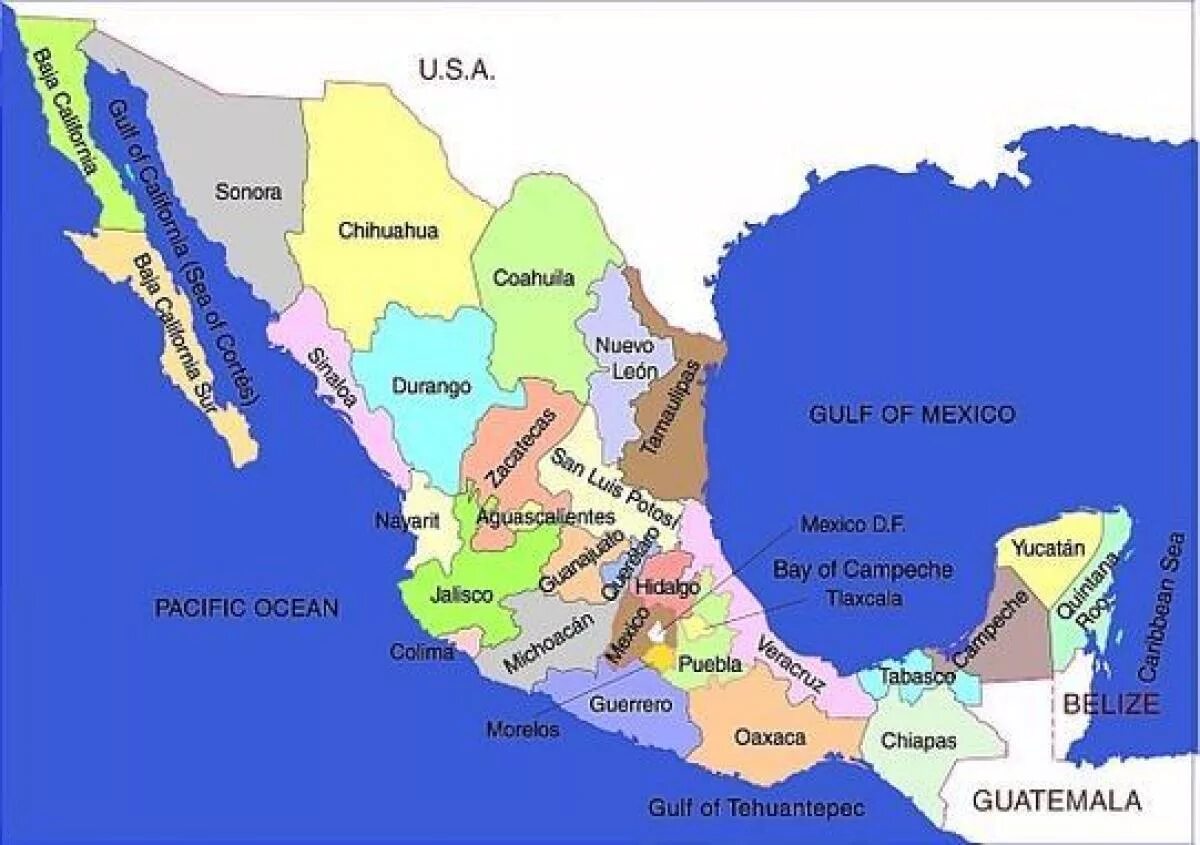 Штаты мексики. Штат Герреро Мексика на карте. Штаты Мексики на карте. Штат Чиапас Мексика. Штаты Мексики на карте Мексики.