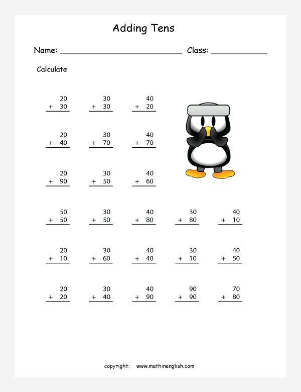 A add x. Adding 10. addition to ten. singapore math primary worksheet. numbers 10-100 worksheets for kids.