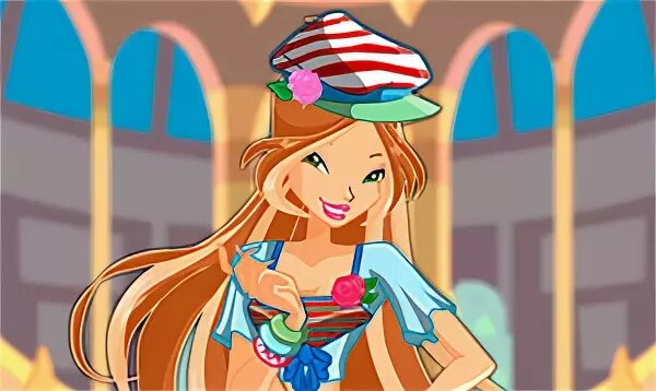 Игра винкс одевалка флоры