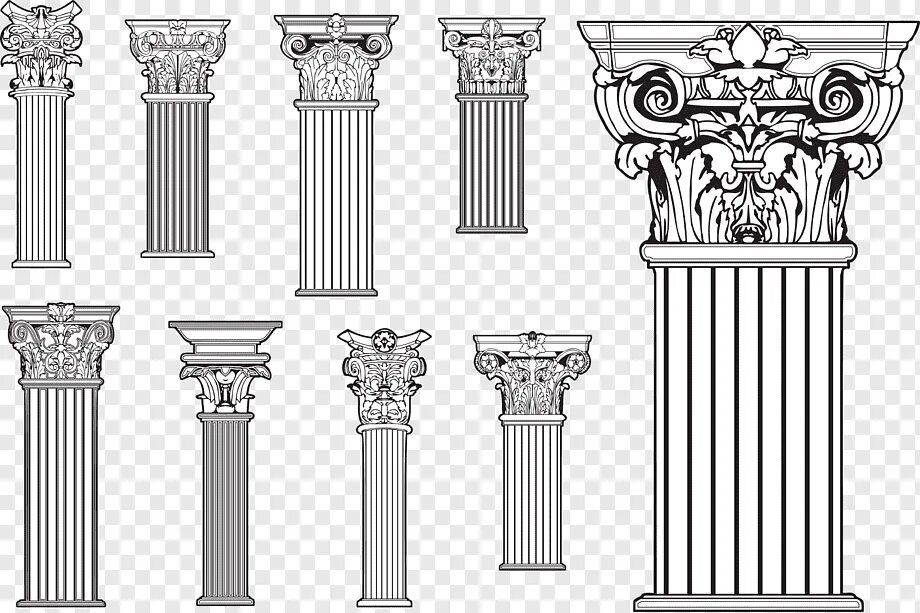Ордеры низкие. Коринфский ордер Греция. Колонна Ионического ордера вектор. Коринфский ордер в архитектуре. Коринфский ордер Ренессанс.