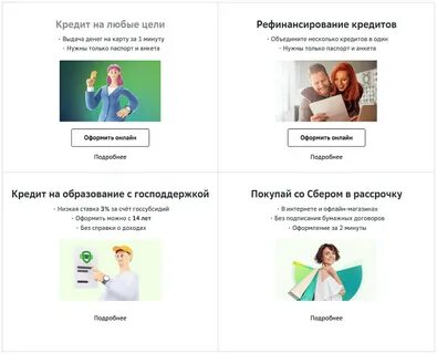 Потребительский кредит наличными в сбербанке