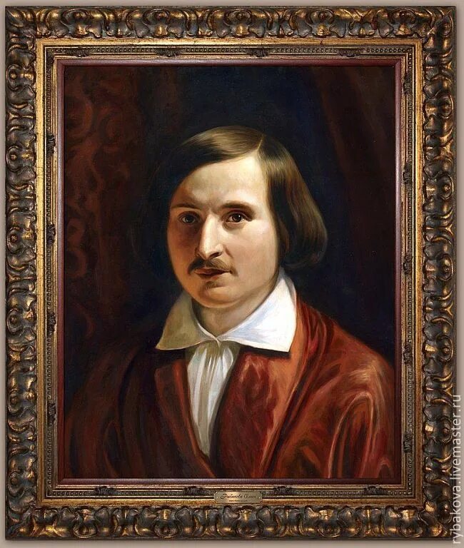 Писатели картин 19 века. Портрет Гоголя Моллер. Моллер портрет Гоголя 1840.