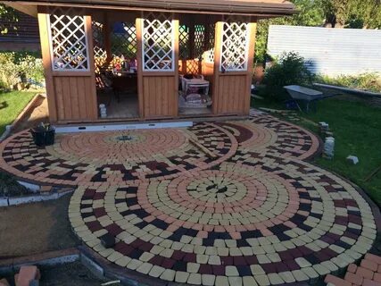 Тротуарная плитка под беседку