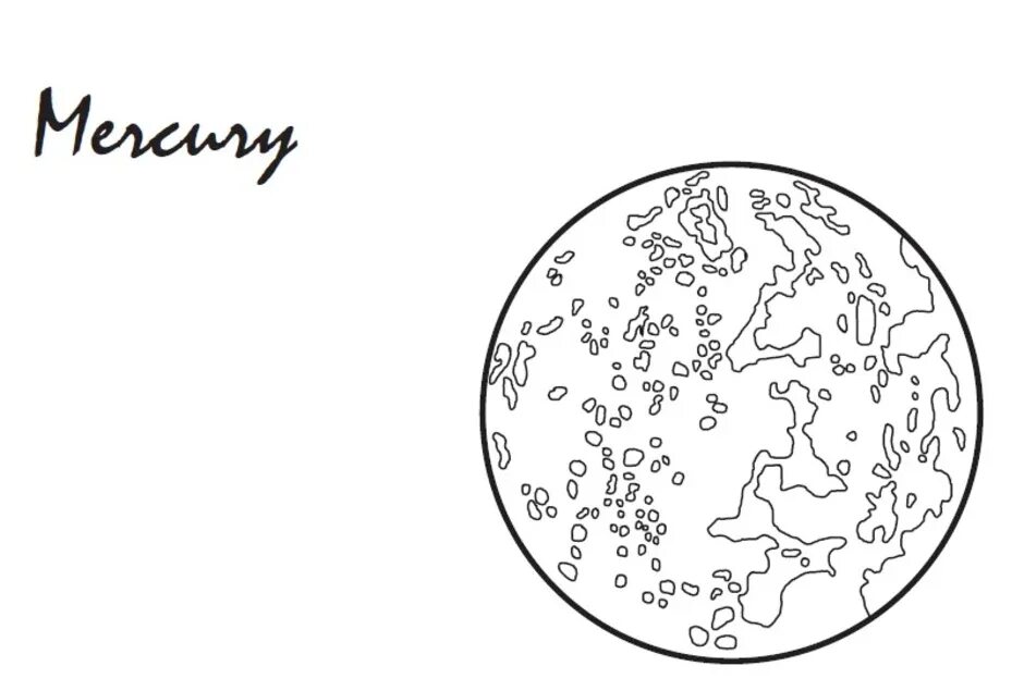 Планеты для вырезания из бумаги распечатать. Меркурий Планета солнечной системы раскраска. Нарисовать планету Меркурий. Меркурий Планета рисунок раскраска. Планета Меркурий раскраска для детей.