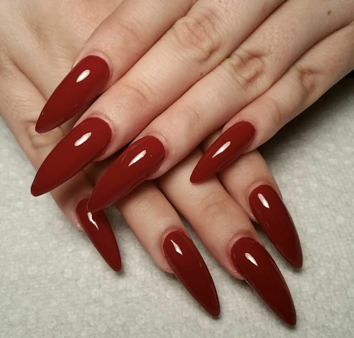 Red Stiletto nails Red stiletto nails, Long red nails, Red nails