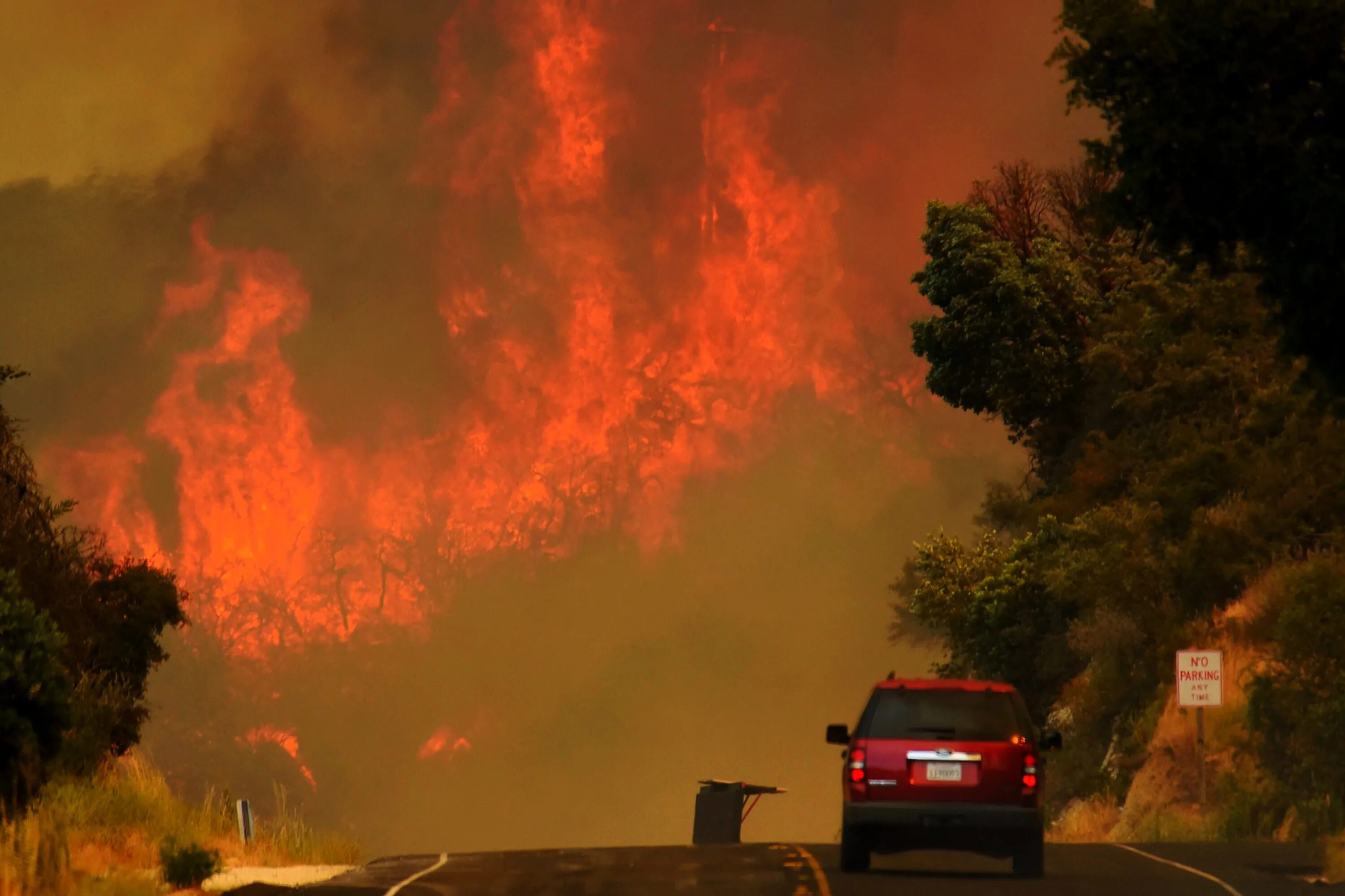 В штате калифорния лесные пожары