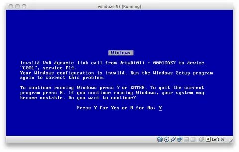 Virtualbox синий экран