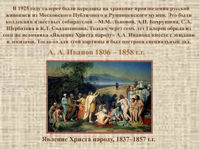 История живописи сообщение