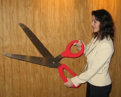 Woman scissors