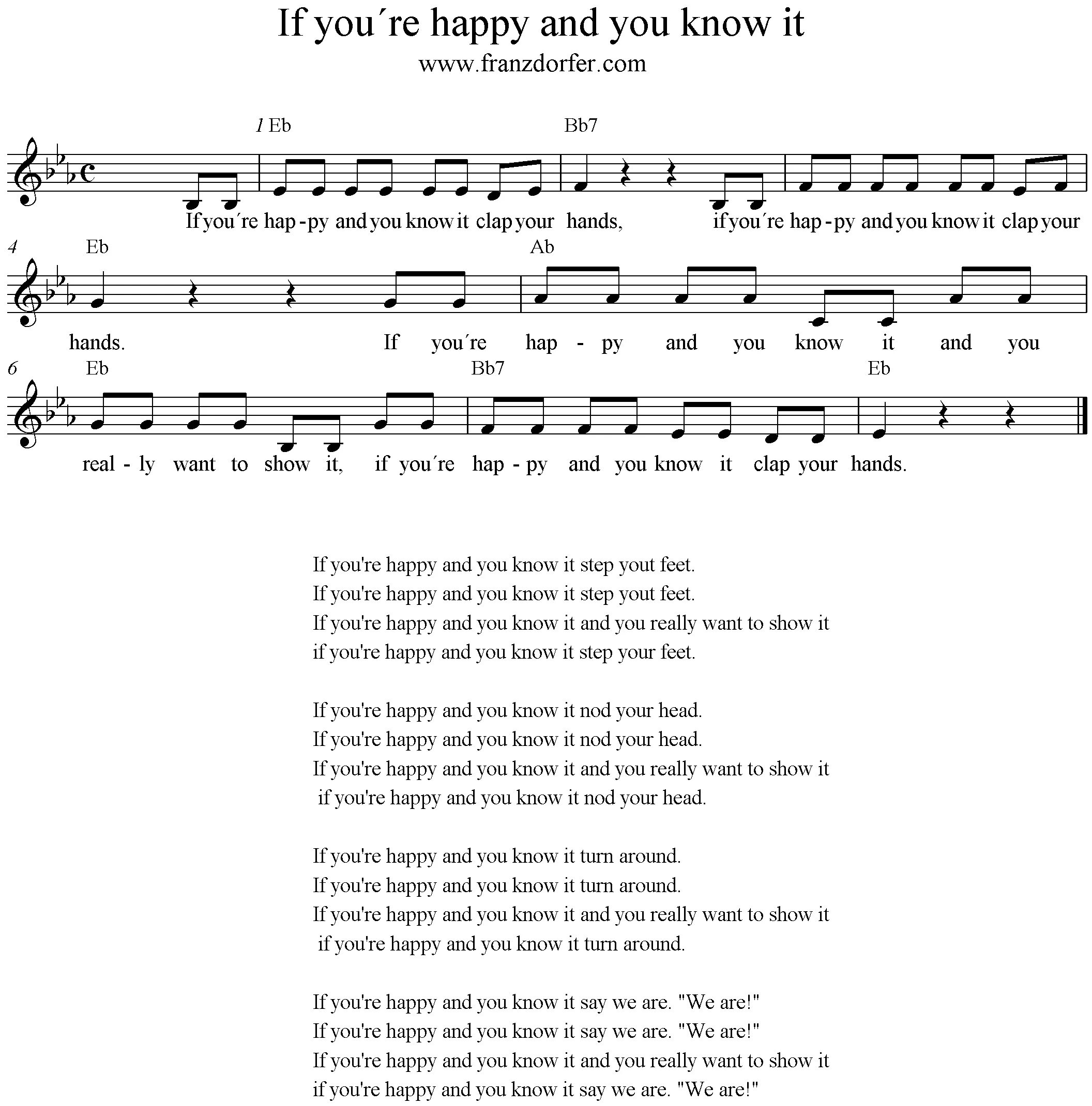 If your Happy you know it текст. If you're Happy and you know it Ноты. If you Happy and you know it Clap your hands текст. Текст песни if you are Happy. Песня английская шоу