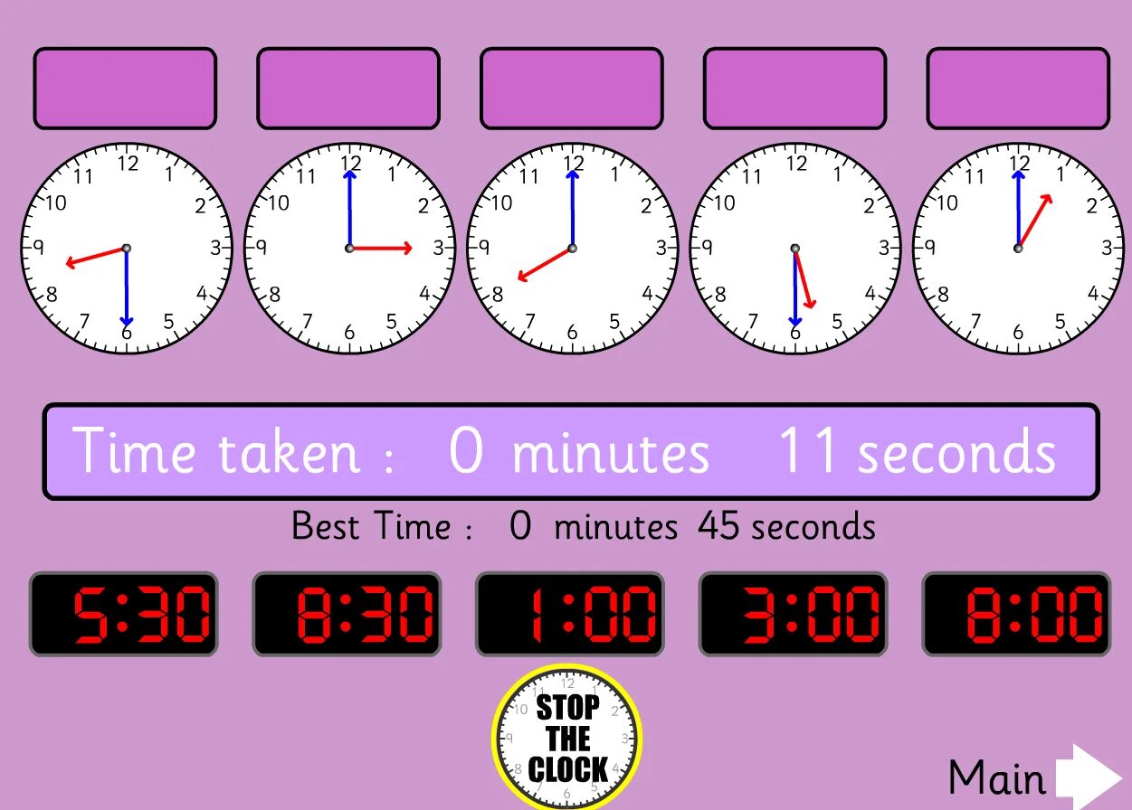The clock has stopped. Telling the time games online. Game timer. What's the time online game. Telling the time Digital Clock.