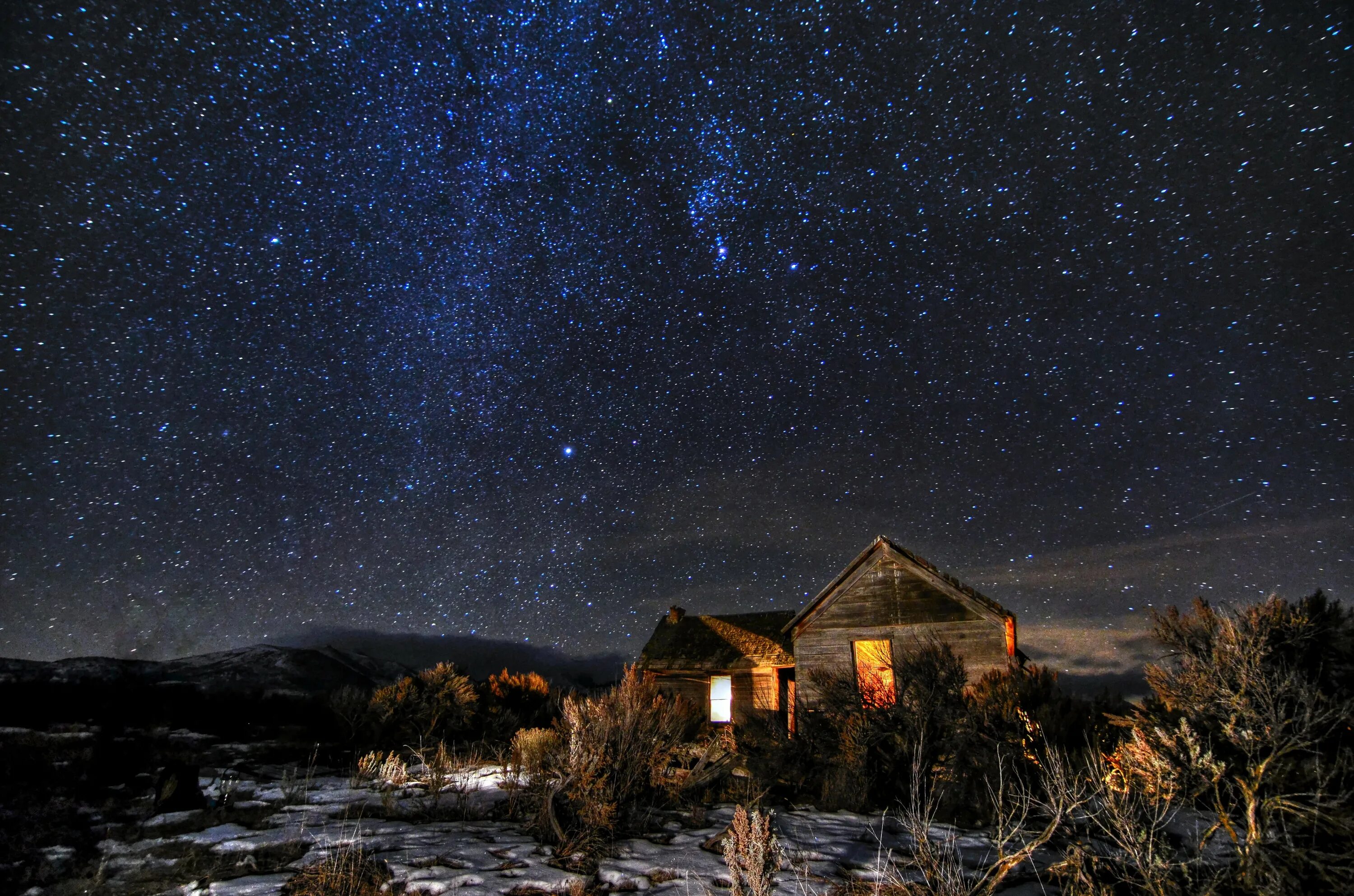Ночное небо. Звездное небо. Ночной пейзаж. Вечернее небо со звездами. Домашнее звездное небо