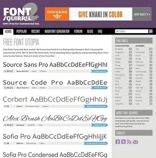 Fonts squirrel