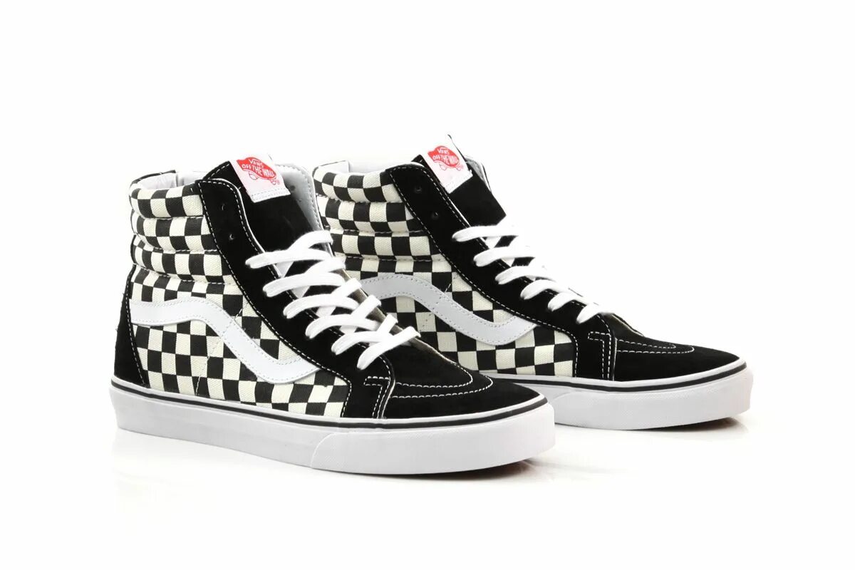 Кеды vans sk8-Hi. Vans sk8-Hi Black White. Высокие кеды sk8-Hi Checkerboard. Кеды vans Checkerboard.