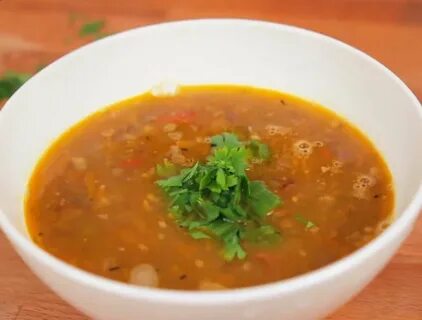 Суп с чечевицей на мясном