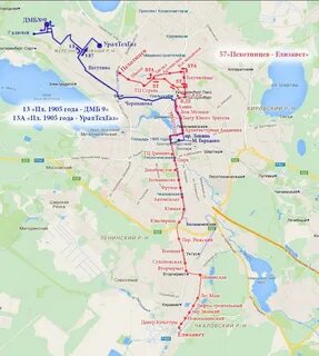Карта автобусов екатеринбург 43