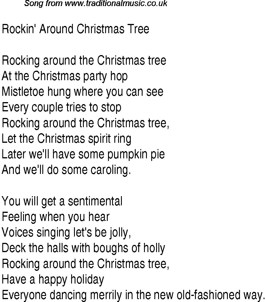 Слова песни рок. Rocking around the Christmas Tree. Rocking around the Christmas текст. Christmas Tree around the текст. Rocking the Christmas Tree текст.