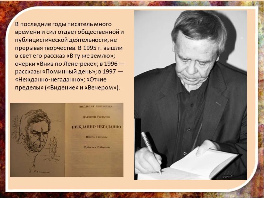 Жизнь и творчество в г распутина сообщение. Распутин писатель. Книги в г Распутина.