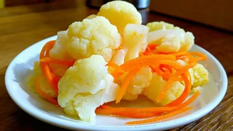 Капуста цветная маринованная быстрого приготовления по корейски