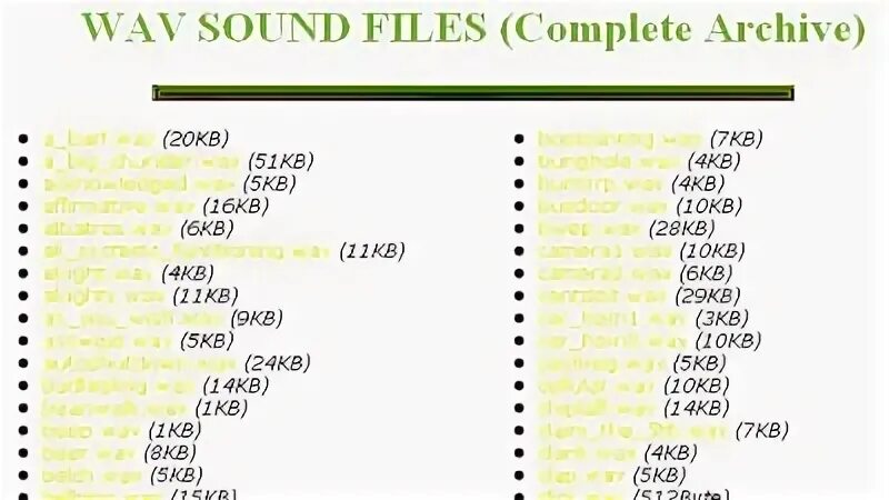 Sounds files