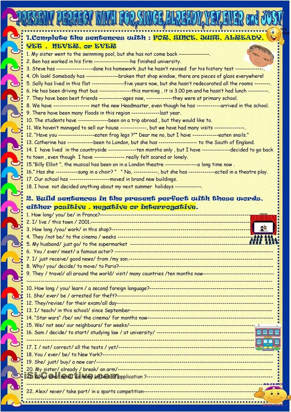 Fill in yet already ever never just. Present perfect just already yet. Present perfect ever never just already yet. Present perfect ever never. Present perfect with just already yet.