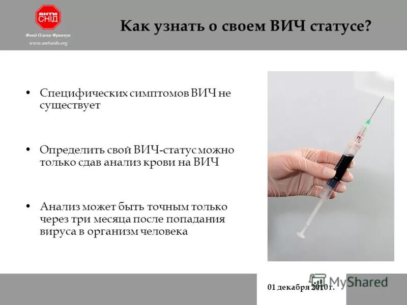 Вич симптомы анализы