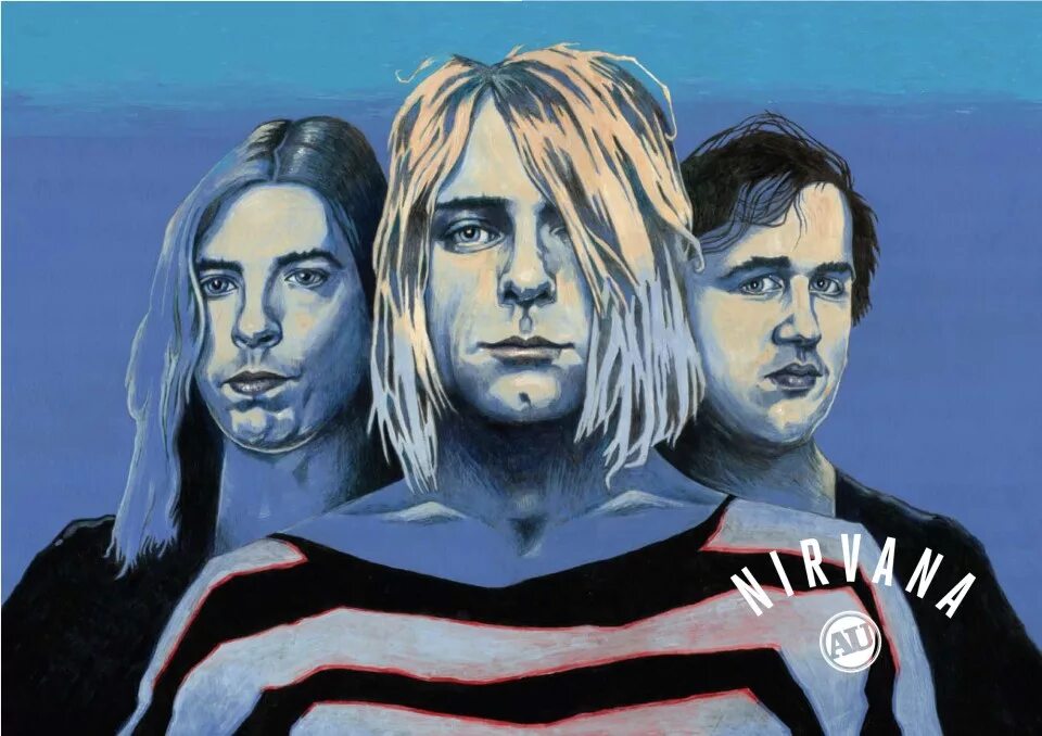 Нирвана это простыми. Группа Нирвана арт. Nirvana арты. Нирвана стиль рисования.