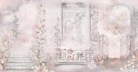 Фреска розовая