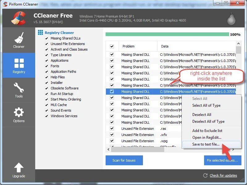 Shared dll. Регистрация piriform CCLEANER. Виды dll Windows. ESP and CCLEANER. Fatally missing Registry entries.