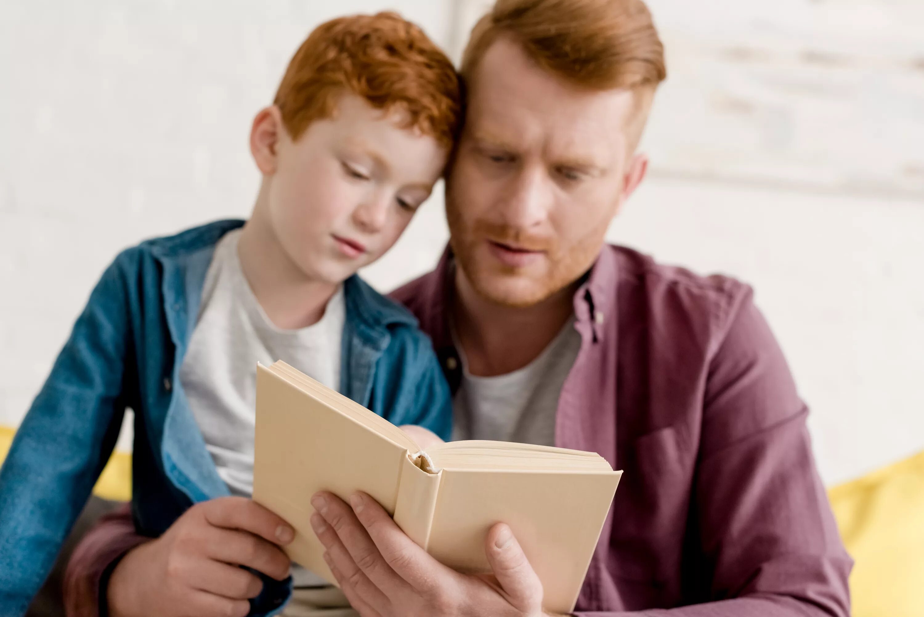 Dad is reading