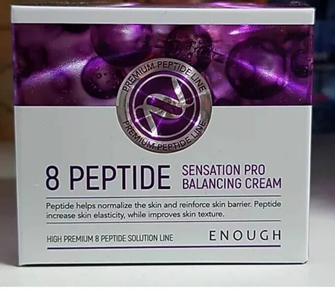 Крем с пептидами и коллагеном. Крем enough 8 Peptide. Крем с пептидами 8 Peptide Sensation Pro Balancing Cream. Крем 8 Peptide для лица Корея. Крем для лица enough 8 пептид.