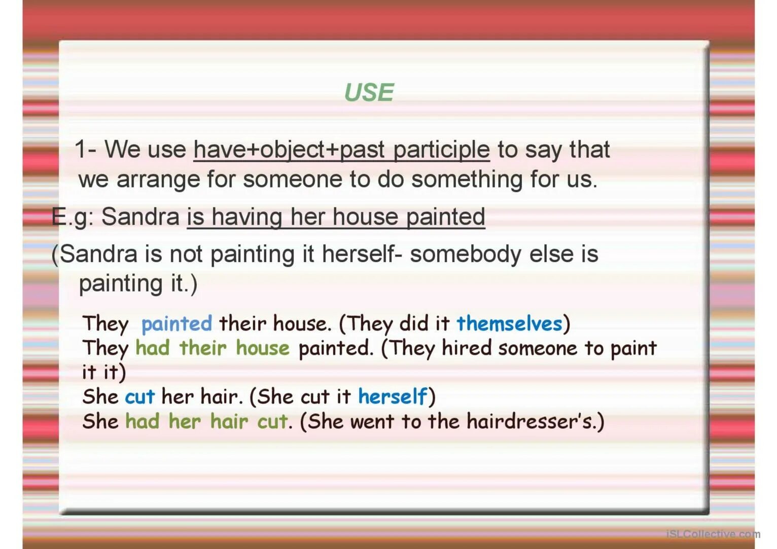 Using has