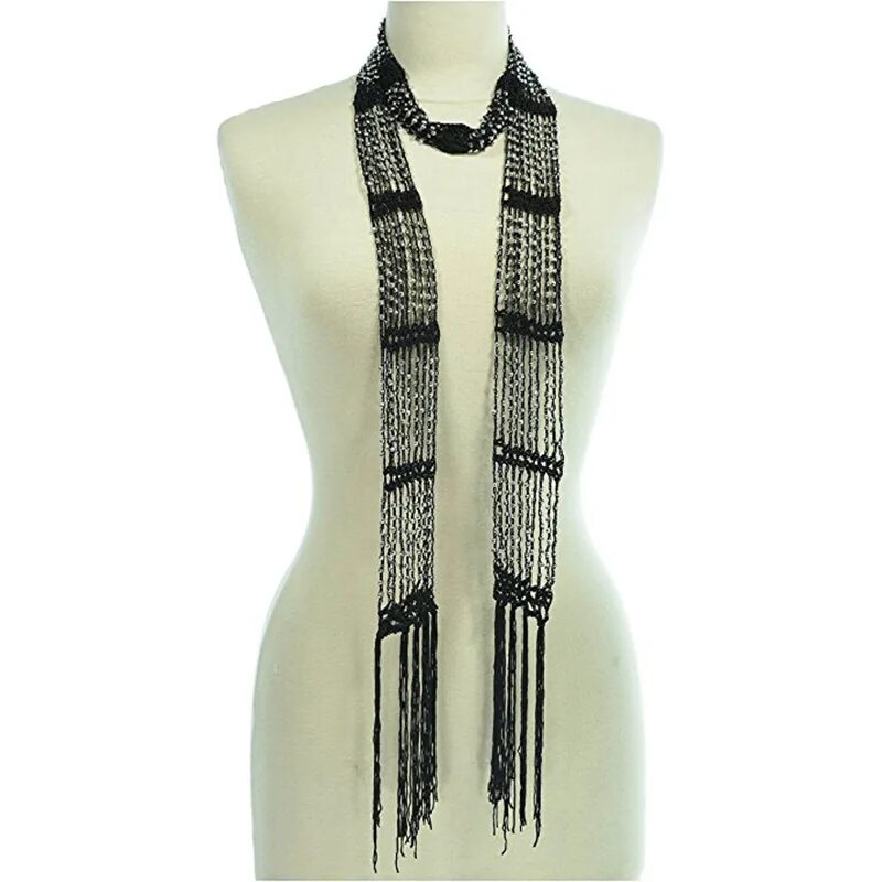 Длинный тонкий шарф. Длинный узкий шарф. Узкий шарф. Длинный узкий шарф. Длинный узкий шарф.