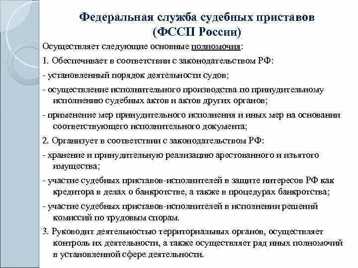 Юрисдикция судебных приставов. Структура, задачи и функции службы судебных приставов. Юрисдикция судебных приставов. Имеют ли право судебные приставы. Обязанности судебного пристава.