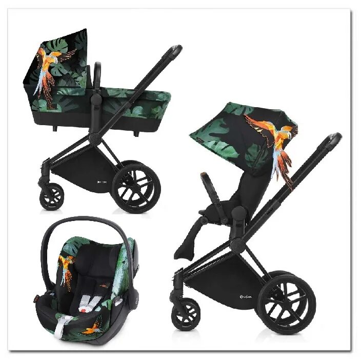 Cybex priam 3 в 1. Сумка Cybex Priam Birds of Paradise. Cybex Priam Birds 3в1. Cybex Priam Lux 3 в 1. Cybex Priam 3 3в1.