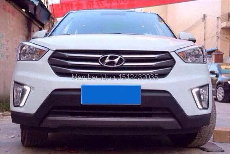 Дхо хендай крета. ДХО Hyundai Creta. Дневные ходовые огни Хендай Крета. Creta 2016 светодиодные ДХО. Светодиодные ходовые огни Hyundai Creta.