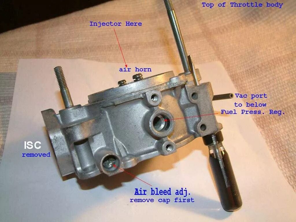 Idle throttle. Throttle valve. шпилька fast idle.